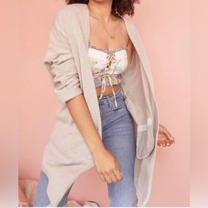 Donni Anthropologie Gray Cardigan - with Pockets